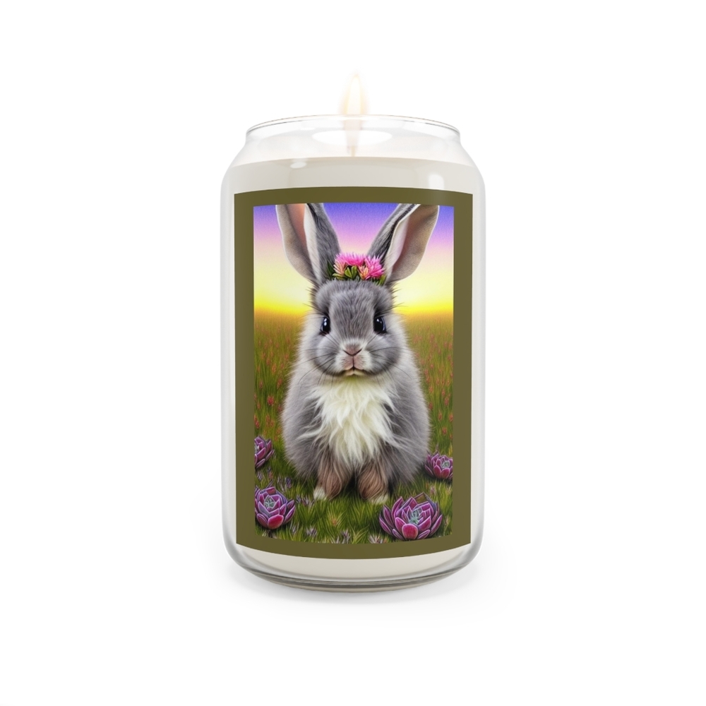 Wildlife & Whimsy Bunny Series - 'Babette' - Scented Candle, 13.75oz